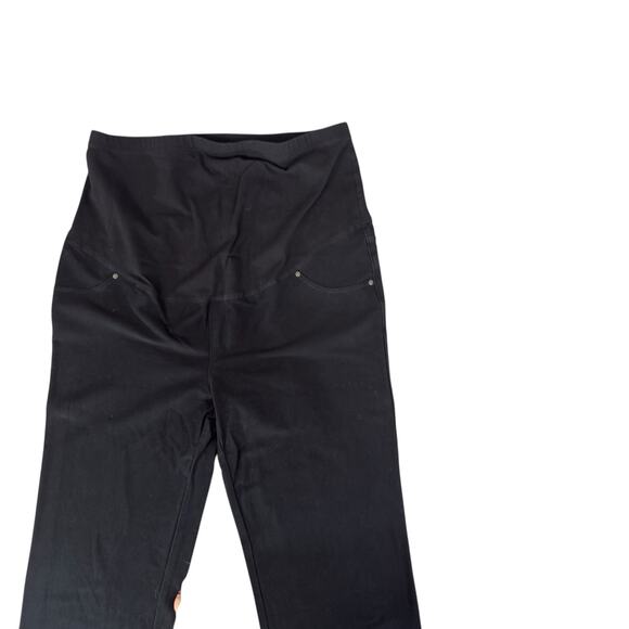 Time & Tru Women's Size XL Black Stretch Panel Maternity Jegging #3583 - Picture 4 of 7